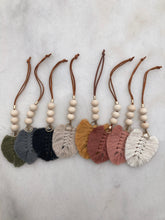 Load image into Gallery viewer, Car Charm Feather Macrame