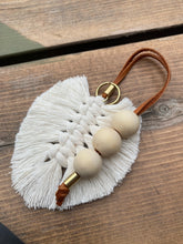 Load image into Gallery viewer, Car Charm Feather Macrame
